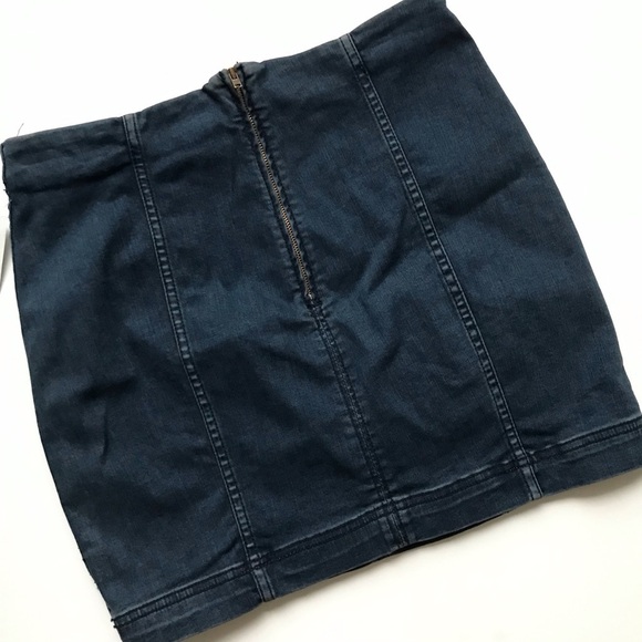Free People We The Free Modern Denim Mini Skirt 10 - Picture 3 of 7